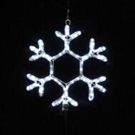 Светодиодная Снежинка уличная 40 см холодная белая