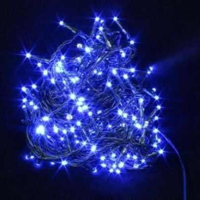 Светодиодная уличная гирлянда 45 м 580 синих LED ламп, ПВХ, IP54