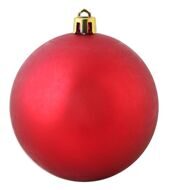 Пластиковый шар 250 мм красный матовый