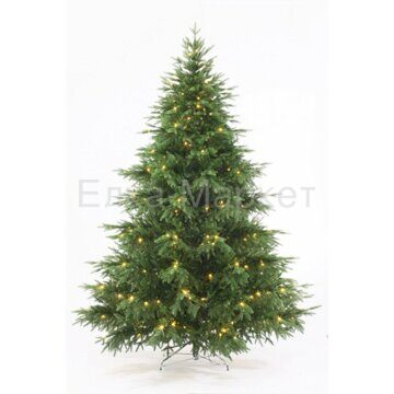 Искусственная елка Престиж 2,5 м с освещением, ЛИТАЯ 100%
