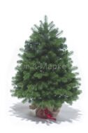 Искусственная елка Баварская в мешочке 90 см, литая+пвх