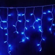 Светодиодная гирлянда Бахрома 3*0.4 м, 80 синих LED ламп