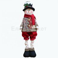 Новогодняя игрушка Снеговик на длинных ногах 85 см