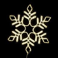 Светодиодная Снежинка уличная 57 см теплый белый