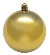 Пластиковый шар 250 мм золотой глянцевый