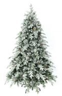 Искусственная елка Crystal Queen заснеженная с шишками, ЛИТАЯ ХВОЯ